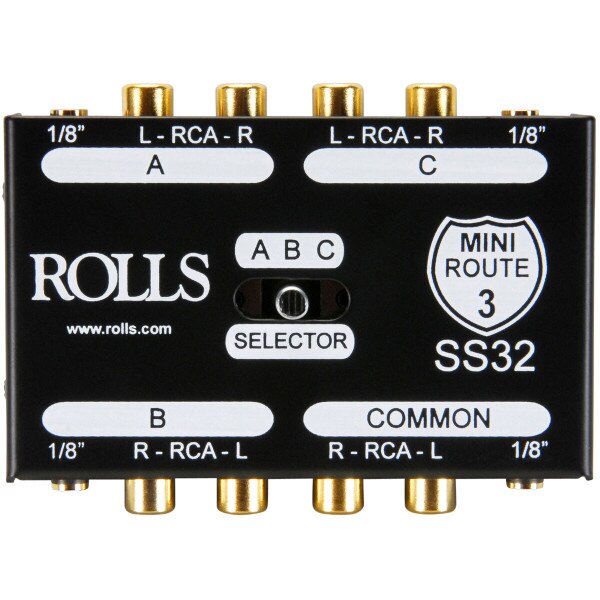 Main product image for Rolls SS32 MiniRoute 3 Passive Stereo Signal Switch 245-1180